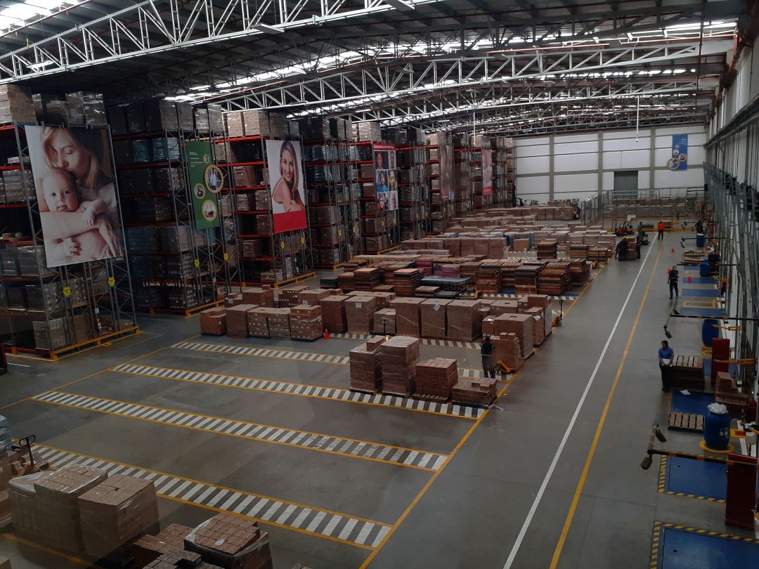 Imagen de fondo de un almacén